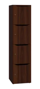 DOMINOU 44 úložná skříň 4-boxová, 1817x450x400 mm, ořech královský